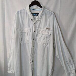 Magellan Outdoors Men's White Fishing and Boating Shirt Size 3 XL